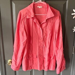 Charter Club Luxury 100% Linen Jacket